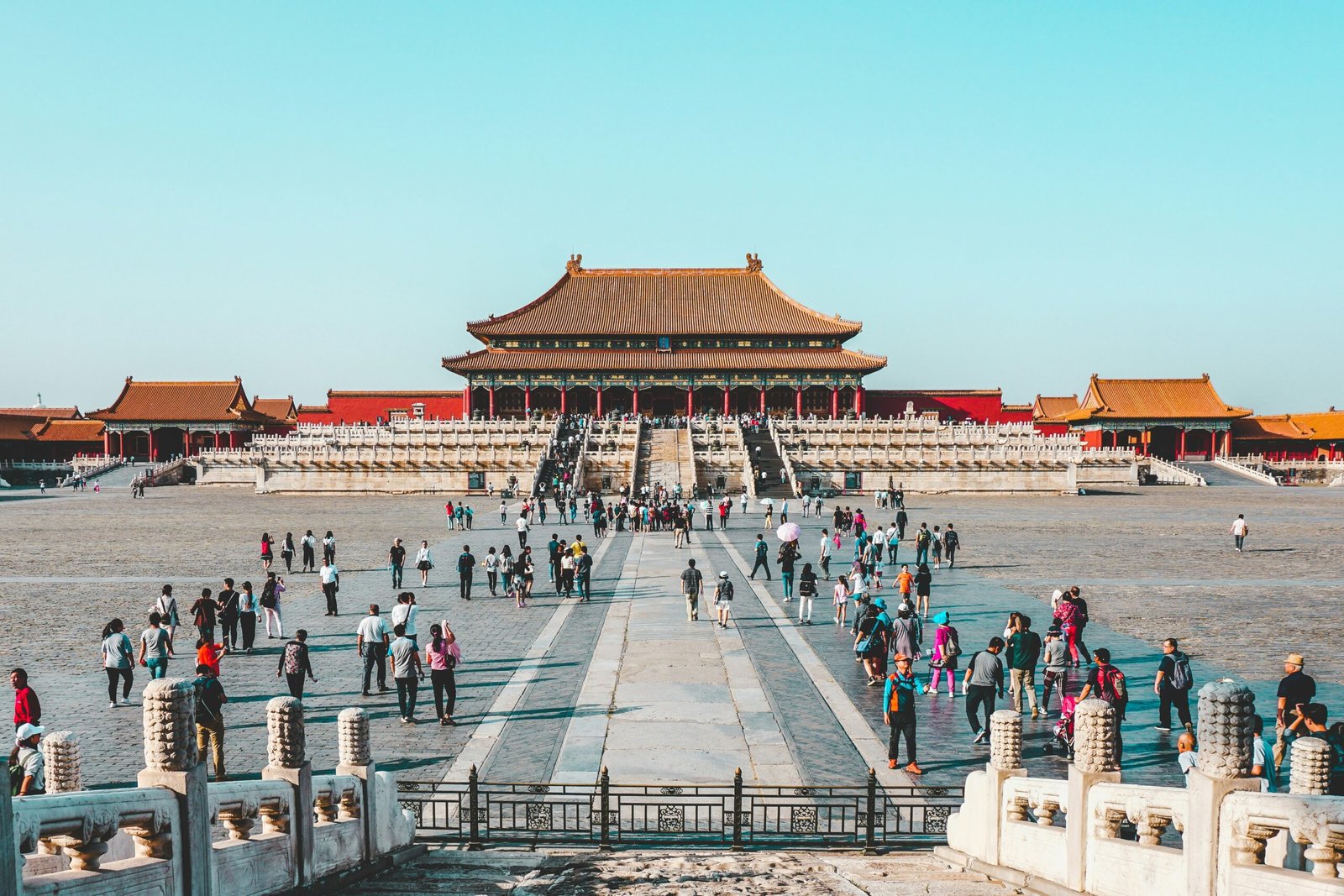 people at forbidden city people at Forbidden City in China during daytime